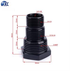 オイルフィルターネジ5/8-24、1/<span class=keywords><strong>2</strong></span>-28 NPTアルミアダプターフィッティング、高品質三ネジ複合燃料フィルタージョイント - Product Image 6