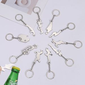 Abridor de Botellas de Acero Inoxidable con Formas Irregulares Variadas: Cerdo, Pájaro, Tiburón, Coche, Oveja, Perro, Paloma, Ciervo, Llavero Abridor de Botellas de Cerveza - Product Image 2