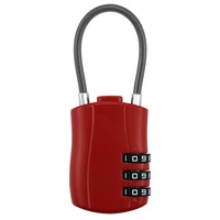 Cadenas de voyage étanche à combinaison à 3 chiffres en alliage de zinc pour bagages, étudiants et salle de sport