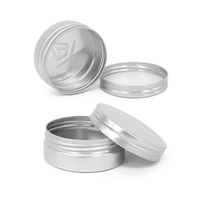 Boîtes et pots en aluminium vides de 25 g, contenants métalliques durables pour fards à paupières, crèmes pour le visage et emballages cosmétiques