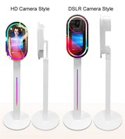 WIVIFOTO Nouveau style miroir magique 13,3 pouces avec support pour appareil photo, idéal pour les fêtes