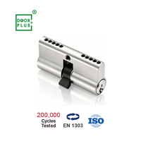 Cylindre de serrure à mortaise Euro Doorplus pour serrures de porte, en laiton, grade 3 ANSI, 3 clés, entraxe 50-90 mm
