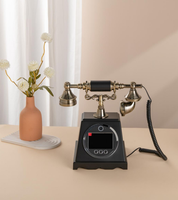 Nouveauté 2026 TOPS F18 Téléphone Livre d'Or Vidéo en Noyer, Machine à Messages de Mariage Vintage, Photobooth Vintage, Recharge USB Incluse