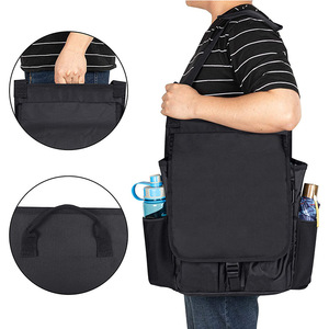 XMB Multi-Pocket Verstellbarer Laptop-Organizer aus <span class=keywords><strong>Oxford</strong></span>-Gewebe mit Getränkehalter für den Rücksitz, Schwarz - Product Image 6