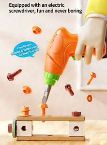 Kit d'outils de bricolage 144 pièces pour garçons avec tournevis électrique, jeu d'imitation avec écrous, <span class=keywords><strong>jouet</strong></span> pour enfants - Product Image 4
