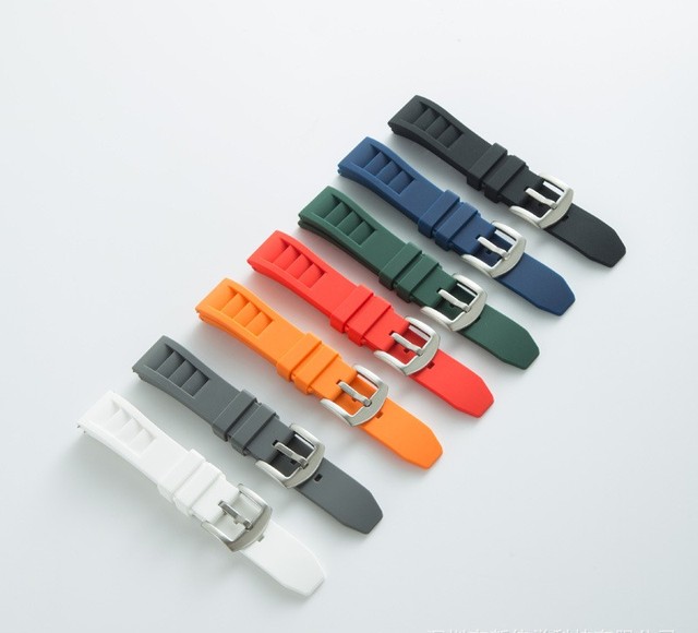 For Casio G-SHOCK GMW-B5000 GM-B2100 Bracelet Fluorine Rubber Watch Strap Small Gold and Ailver Block Modified Rubber WatchBand