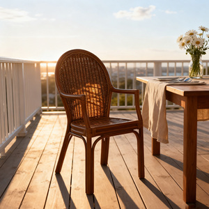 Chaises <span class=keywords><strong>de</strong></span> salle à manger en rotin faites à la main en <span class=keywords><strong>France</strong></span>, personnalisables, chaise longue en rotin pour <span class=keywords><strong>hôtel</strong></span>, cuisine, ferme, <span class=keywords><strong>restaurant</strong></span> semi-extérieur - Product Image 1