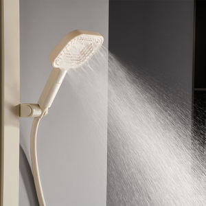 Sistema de ducha de baño moderno, grifo de ducha de <span class=keywords><strong>3</strong></span> funciones blanco, juegos de ducha de <span class=keywords><strong>piano</strong></span> termostático digital de latón - Product Image 5