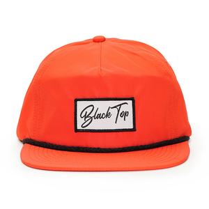 Custom Woven Patch logo Snapback 5 Panel Caps Nylon Unstructured Hats - Product Image 1