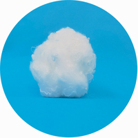 Fibre de polyester brute blanche 1.2D 38mm pour le filage