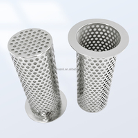 Filtre cylindrique perforé en acier inoxydable 316L, filtre en maille métallique simple ou double couche, personnalisation du tube filtrant