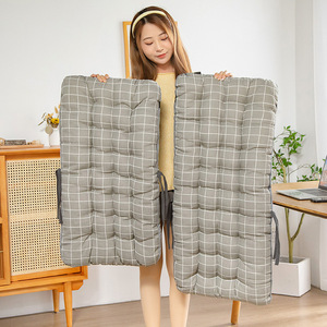 Thickened Chair Cushion With Backrest Rectangle Plush Material For Office And Dining Chair Warm All Year Round - Product Image 4