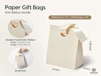 Massal Set pegangan pita 10 warna dapat digunakan kembali aneka tas hadiah kertas untuk anak perempuan tas pesta ulang tahun pengantin mandi