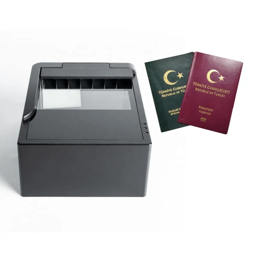 Automatic Hotel Airport Travel Passport Reader Customs Duty-free Shop High Speed ID Card Driver License RFID E-Passport Scanner