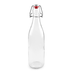 <strong>Bottles</strong> Round Clear Glass China Flactory <strong>200ml</strong> 250m 500ml 750ml 1000ml Juice Food Grade Beverage Customized - Product Image 4
