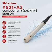 Sensor de Conductividad Digital Y521-A3 de Amplio Rango 0-200mS/cm, Sonda de Salinidad TDS IP68 RS485 Modbus para Monitoreo de Tratamiento de Agua