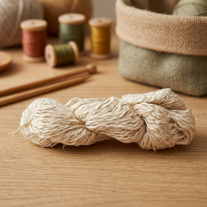 Hilo de Seda de Morera 100%, Ecológico, Reciclable, Antibacteriano, Hecho a Mano, Textura Ondulada Súper Suave para Tejer a Mano - Product Image 2