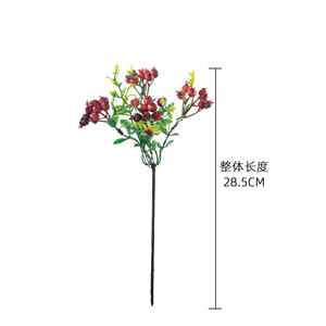 CallaFloral Ramas Artificiales de Fruta de la Fortuna, Decoración Interior de Plástico, Rama Individual de Arándano Rojo Amarillo, 21g - Product Image 4