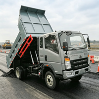 Camion benne compact 4x2 avec benne renforcée résistante à l'usure pour le transport de minerai de fer et de concentrés minéraux en milieu minier