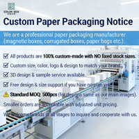 Boîtes pliables personnalisées en papier écologique jetables faites à la main avec fentes magnétiques, logo UV gaufré quadricolore, pour cadeaux, vente en gros