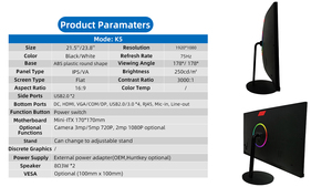 <span class=keywords><strong>คอม</strong></span>พิวเตอร์ตั้<span class=keywords><strong>ง</strong></span>โต๊ะเกมมิ่<span class=keywords><strong>ง</strong></span>ขายดี ขนาด 24 นิ้ว ออลอินวัน พีซี กล้อ<span class=keywords><strong>ง</strong></span>ซ่อนได้ I7 I5 I3 ดูอัลคอร์ บา<span class=keywords><strong>ง</strong></span>เฉียบ ระบบปฏิบัติการวินโดวส์ 10 พร้อมออฟฟิศ โฮม - Product Image 3