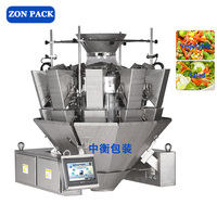 Automatische salade multihead weegschaal microgroenten groenteverpakkingsmachine voor het vullen van clamshell dozen