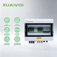 Boîtier de Combinaison Photovoltaïque DC 1000V avec Fusible, Disjoncteur MCB, Protection contre la Foudre SPD, Boîtier de Distribution Solaire Photovoltaïque 3 Entrées 1 Sortie, Étanche IP65