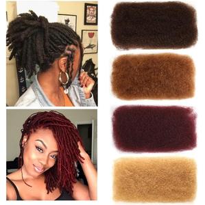 Rebecca 100% insan saçı Afro Kinky toplu saç DreadLocks örgü insan saç uzatma