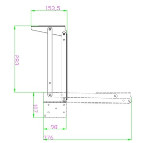 Ventes chaudes : Mécanisme de pliage invisible, quincaillerie pour tabouret escamotable, meuble, boîte à chaussures, <span class=keywords><strong>placard</strong></span> à chaussures, étagère à chaussures, support de siège, <span class=keywords><strong>charnière</strong></span> - Product Image 3