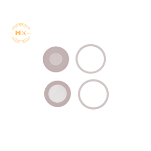 Objectif de caméra arrière blanc avec cadre pour boîtiers de téléphone portable iPhone 12 - Product Image 1