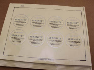 Selbst klebender Druck Kakao Zitronen likör Rotwein Aufkleber für selbst klebende Saft flaschen etiketten - Product Image 5