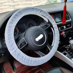 Housse de <span class=keywords><strong>volant</strong></span> <span class=keywords><strong>jetable</strong></span> fabricant personnalisé en gros avec élastique pour la protection du <span class=keywords><strong>volant</strong></span> de voiture - Product Image 4