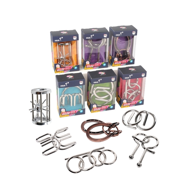 Brain Teasers Metal Logic Handheld Disentanglement Intelligence 3d Puzzles Brain Teaser Mind Game Toy