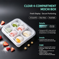 Boîte d'emballage alimentaire carrée en PET transparent de qualité alimentaire, épaisseur 1 mm, sur mesure, impression personnalisable, modèle DT-737, Guangdong