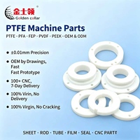 Échantillon de dessin pour pièces PTFE usinées sur mesure OEM, composants de taille personnalisée certifiés ISO pour dispositifs d'étanchéité électroniques et automobiles