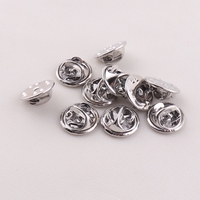 Fermoir papillon en laiton massif pour badges métalliques, accessoires de fabrication de bijoux et broches