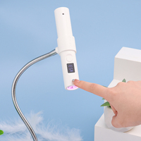Lampe à ongles 9W Flash Cure UV Lampe à ongles avec 360 rotatif sans fil Lampe à ongles en gel avec capteur tactile pour salon à la maison