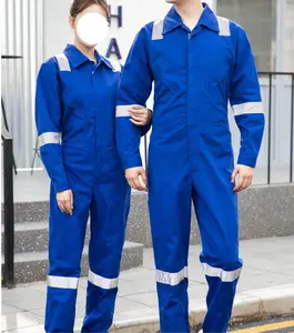 Ensemble de vêtements de travail uniforme de sécurité de travail réfléchissant de réparation confortable pour soudeur électrique