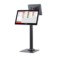 Sistema POS Todo en Uno Personalizado con Pantalla Táctil Dual, Caja Registradora Vertical, Terminal de Punto de Venta de 15.6 Pulgadas para Comercio Minorista