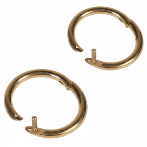 ห่วงเหล็กกล้าไร้สนิมสำหรับจมูกวัว คุณภาพพรีเมียม สำหรับสัตว์ในฟาร์ม ปศุสัตว์ โค กระบือ แกะ แพะ ใช้ซ้ำได้ - Product Image 1