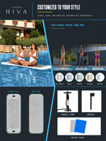 Planches de yoga flottantes gonflables DWF pour la musculation et le fitness sur l'eau, tapis de fitness Flow Motion