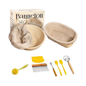 Hot tùy chỉnh làm bằng tay Bánh Mì Chống Giỏ mây wicker giỏ thiết lập cho bánh mì lên men <span class=keywords><strong>Baking</strong></span> barneton bánh mì lên men - Product Image 2