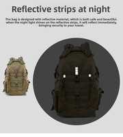 Sac à dos tactique personnalisé 20-35L, sac à dos MOLLE pour voyages en plein air, camping, randonnée