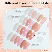 FZN Jelly Gel Vernis À Ongles Ensemble Nude Rose Blanc Laiteux Kit Neutre Translucide Sheer Gel Soak off Uv Nail Concealer Esmalte En Gel