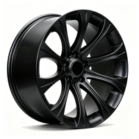 Jantes en alliage forgées à rayons multiples 5x120 17/18 pouces noires pour BMW M5 M6 E46 E60