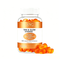 Gummies de Soutien au Bronzage Naturel OEM avec Bêta-Carotène, Lutéine et Zinc pour un Éclat Sans Soleil - 60 Gummies/Flacon - Vente en Gros Marque Privée