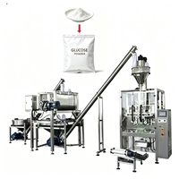 Poederverpakkingsmachine voor fruit, koffie, wasmiddel en specerijen, inclusief stickpack-vulling en verzegeling.