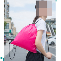 Sac à cordon imperméable en polyester avec logo personnalisé, sac à dos personnalisé, sac à cordon de sport pour la salle de sport avec logo