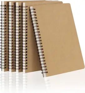 Spiral Notebooks A5 Lined 5Pcs College Ruled Journals Bulk Thick Paper for Work, Study, Notes Taking, Gifts 120