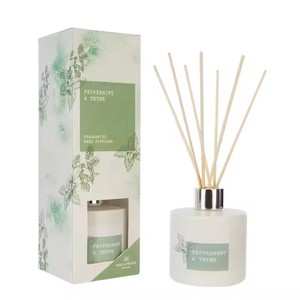 Difusores de caña Botella difusora de caña perfumada de lujo Botella de vidrio de lujo Habitación de Casa Fragancia Difusor de caña Juego de regalo - Product Image 4